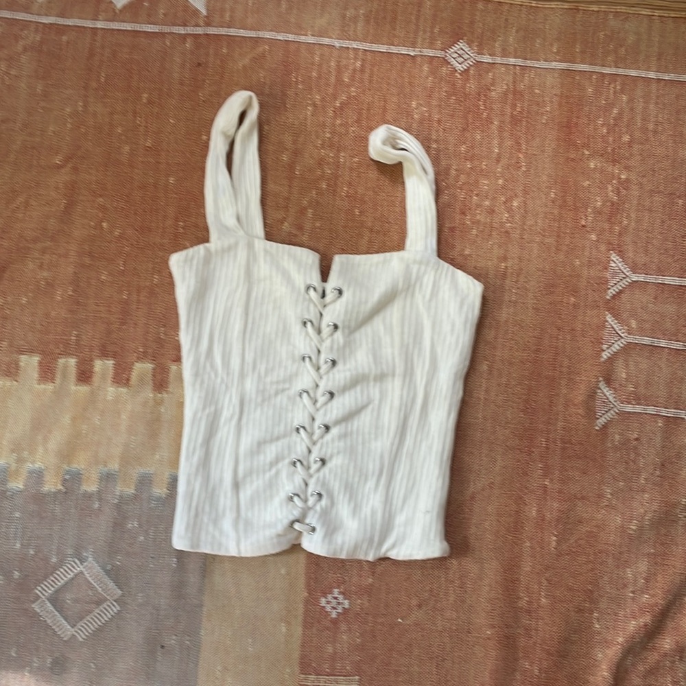Reformation lace up tank